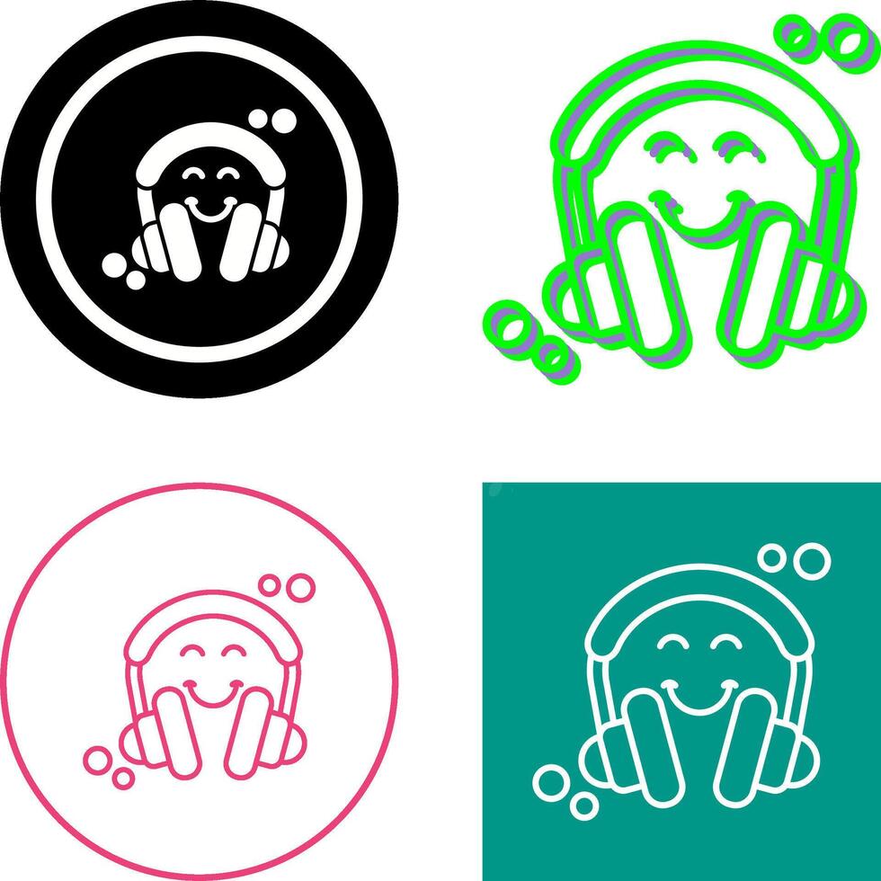 Headphones Icon Design vector