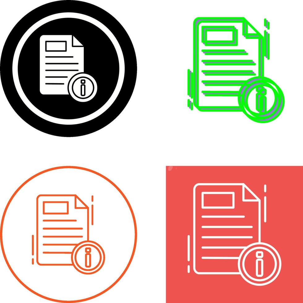 Document Icon Design vector