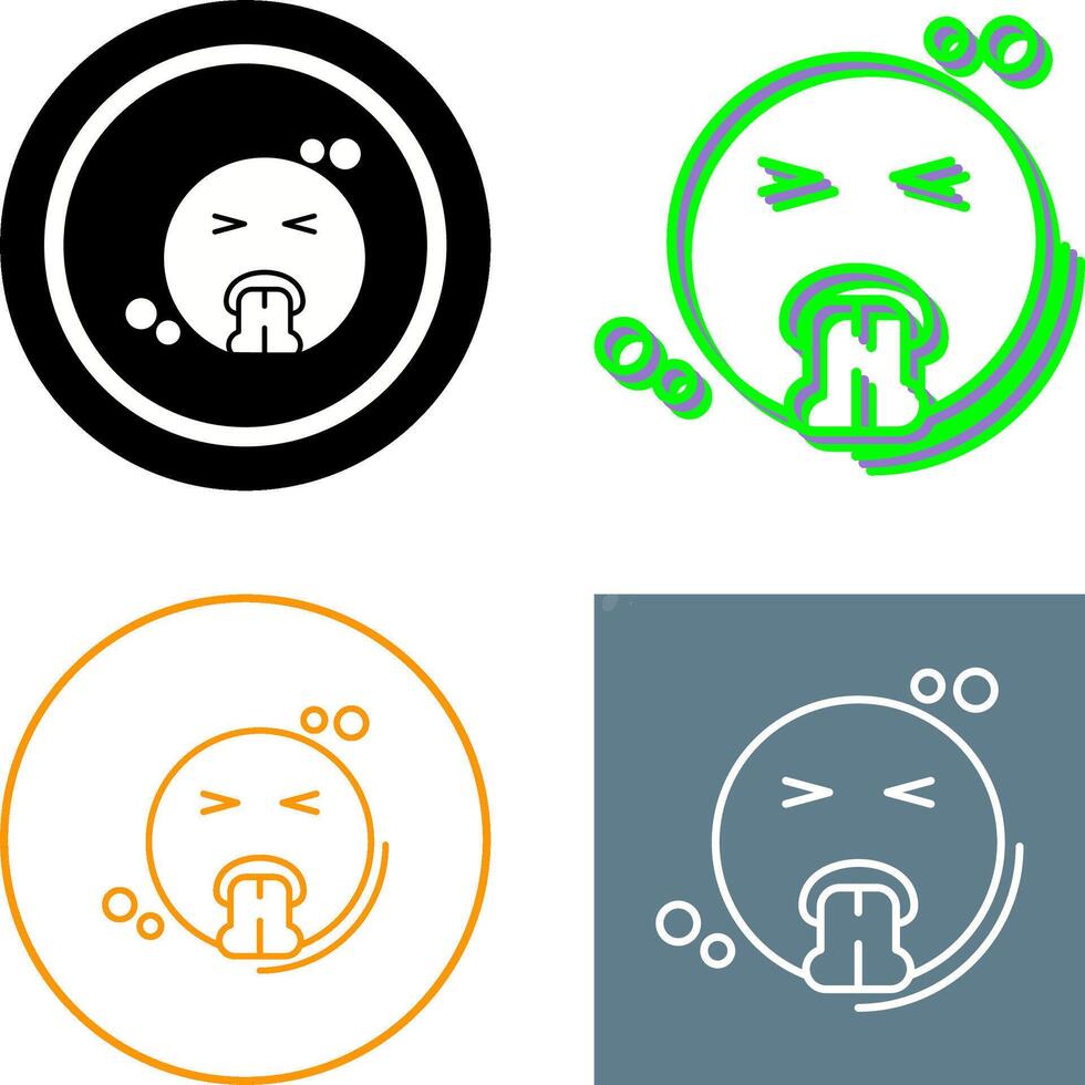 Vomit Icon Design vector