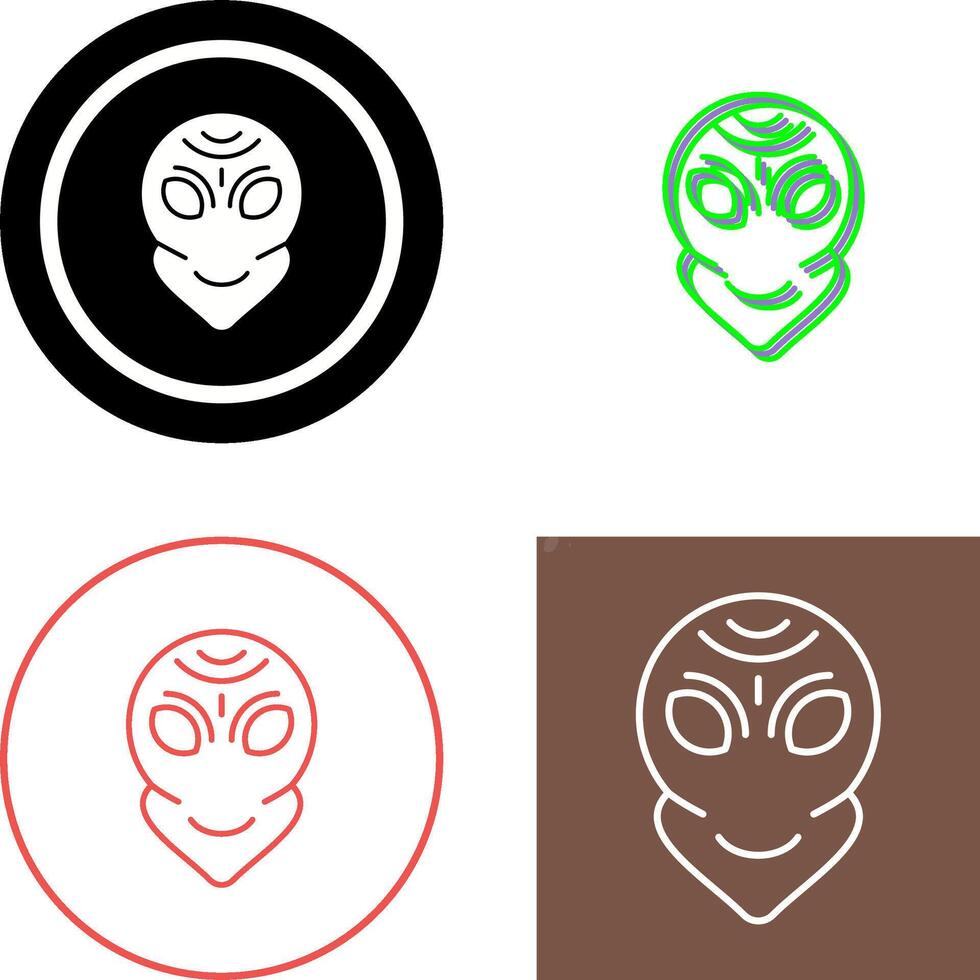 Alien Icon Design vector