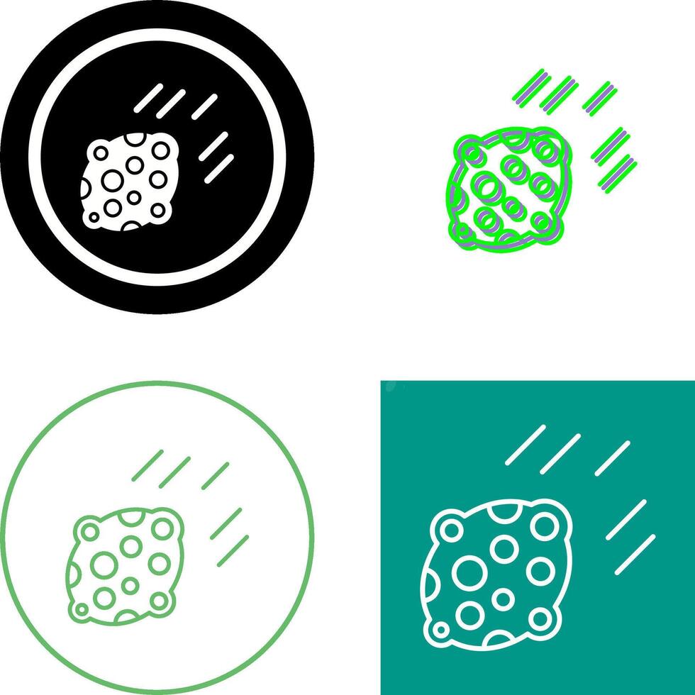 Asteroid Icon Design vector