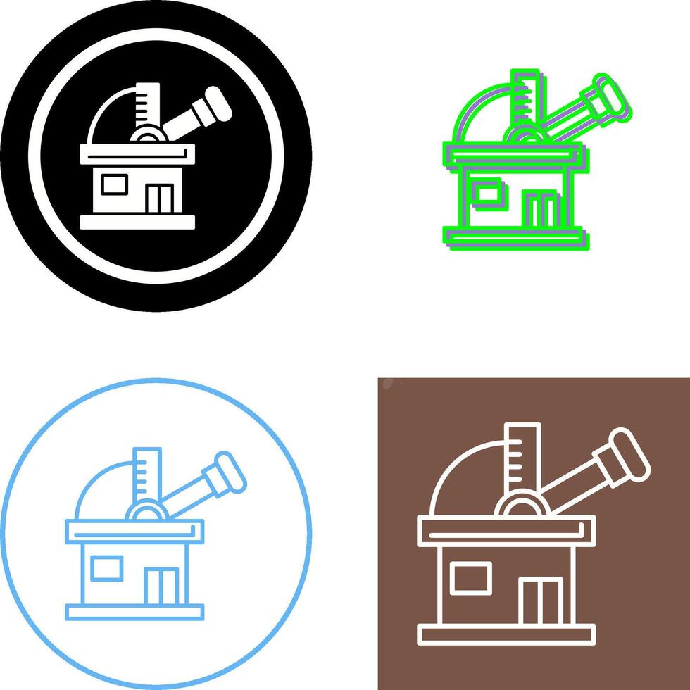 Observatory Icon Design vector
