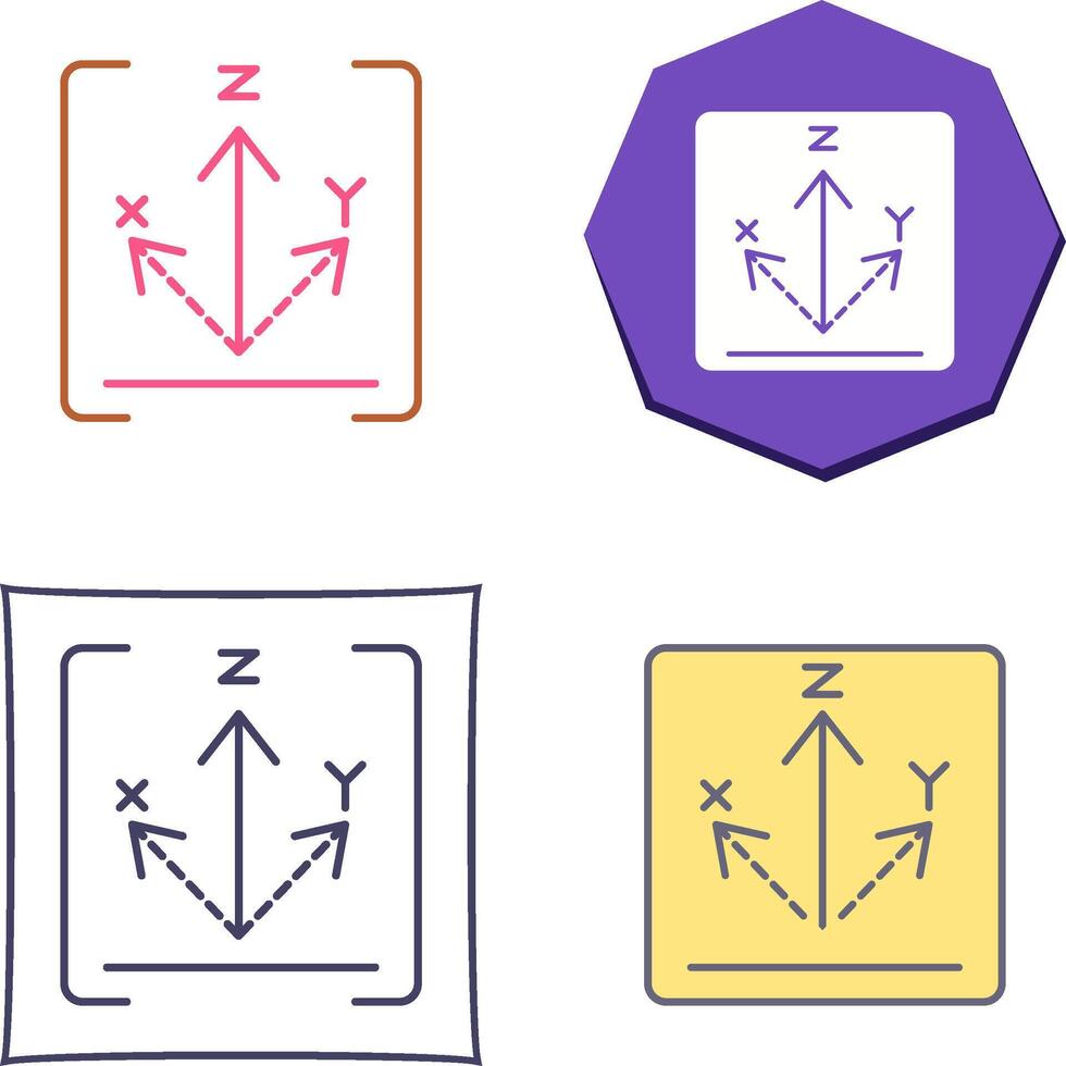 Axis Icon Design vector