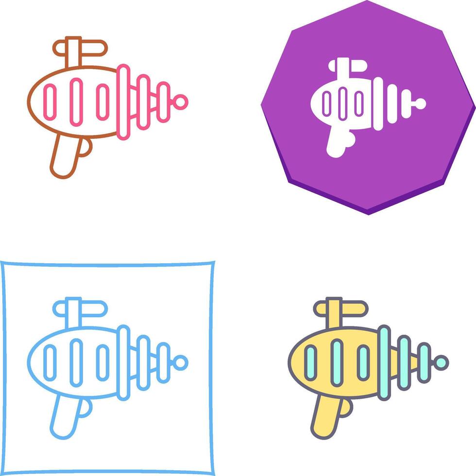 Laser Gun Icon Design vector