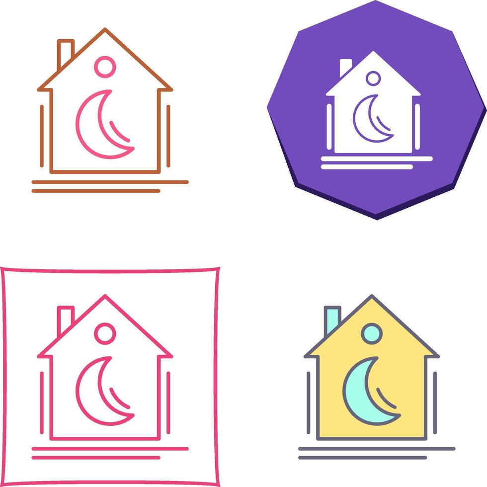 Night Mode Icon Design vector