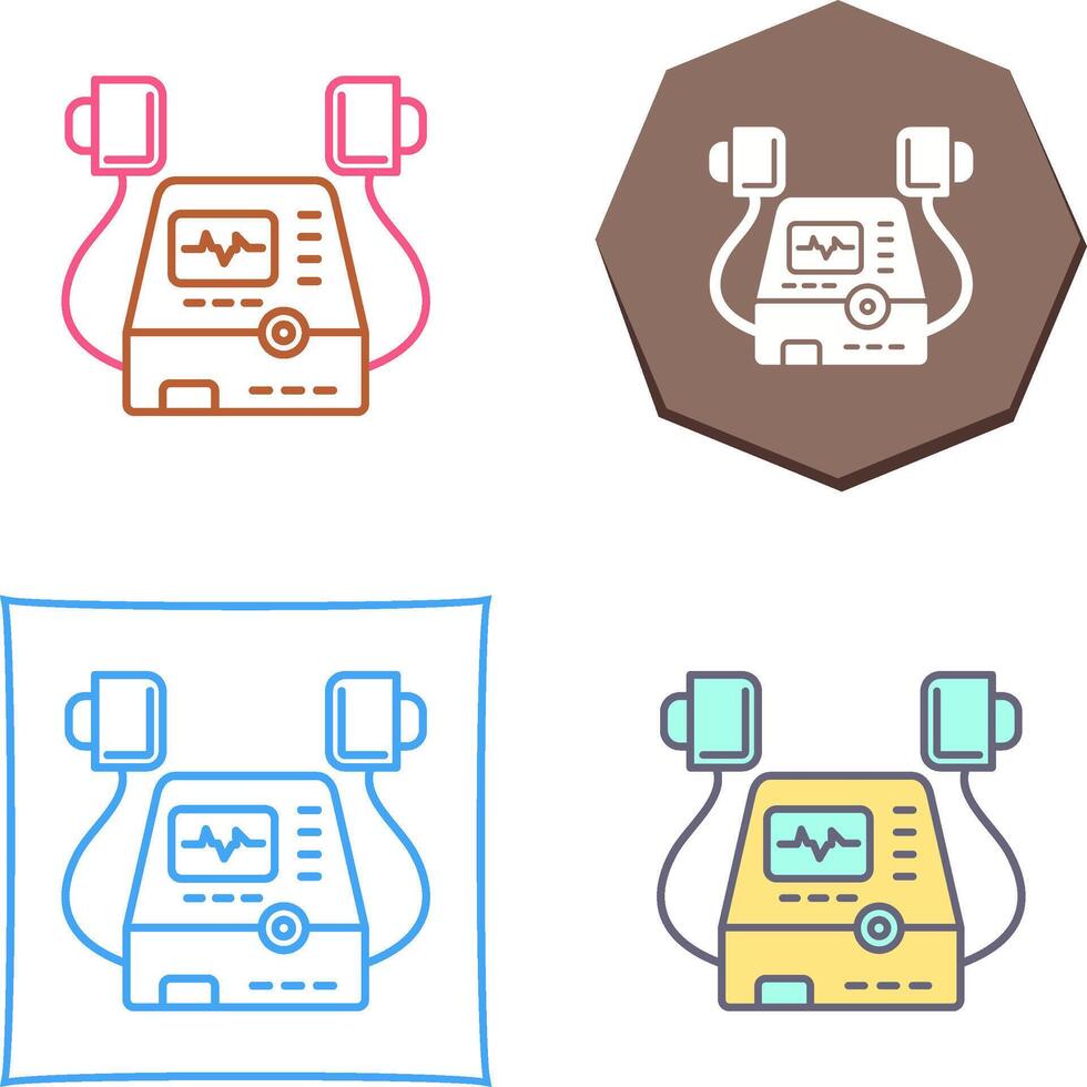 Defribillator Icon Design vector