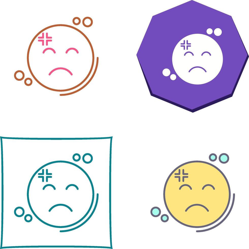 Dissapointment Icon Design vector