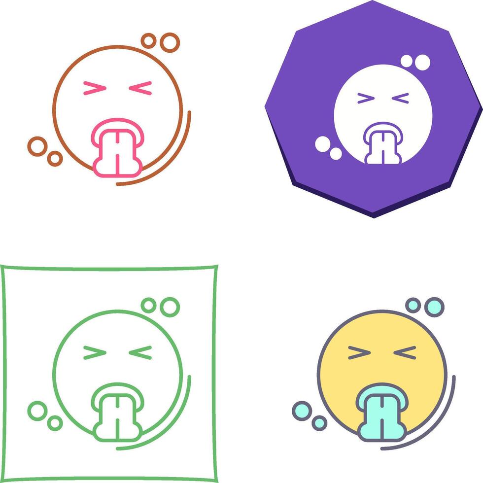 Vomit Icon Design vector