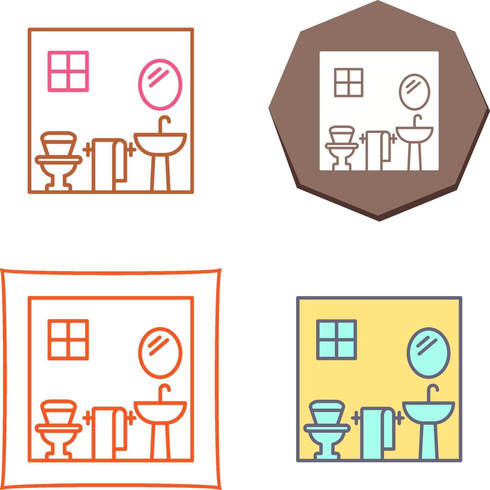 Bathroom Icon Design vector