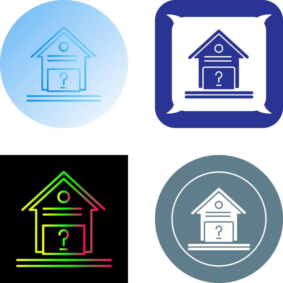 Unknown Icon Design vector