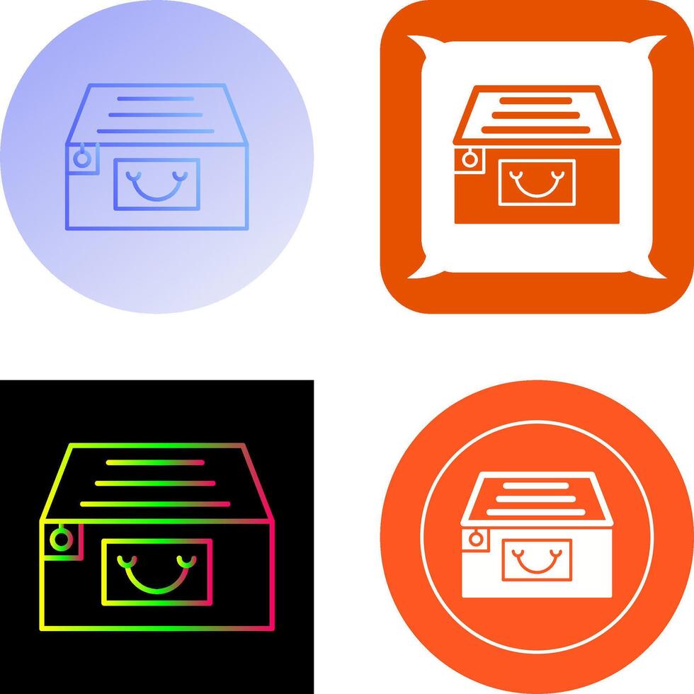 File Cabinet Icon Design vector