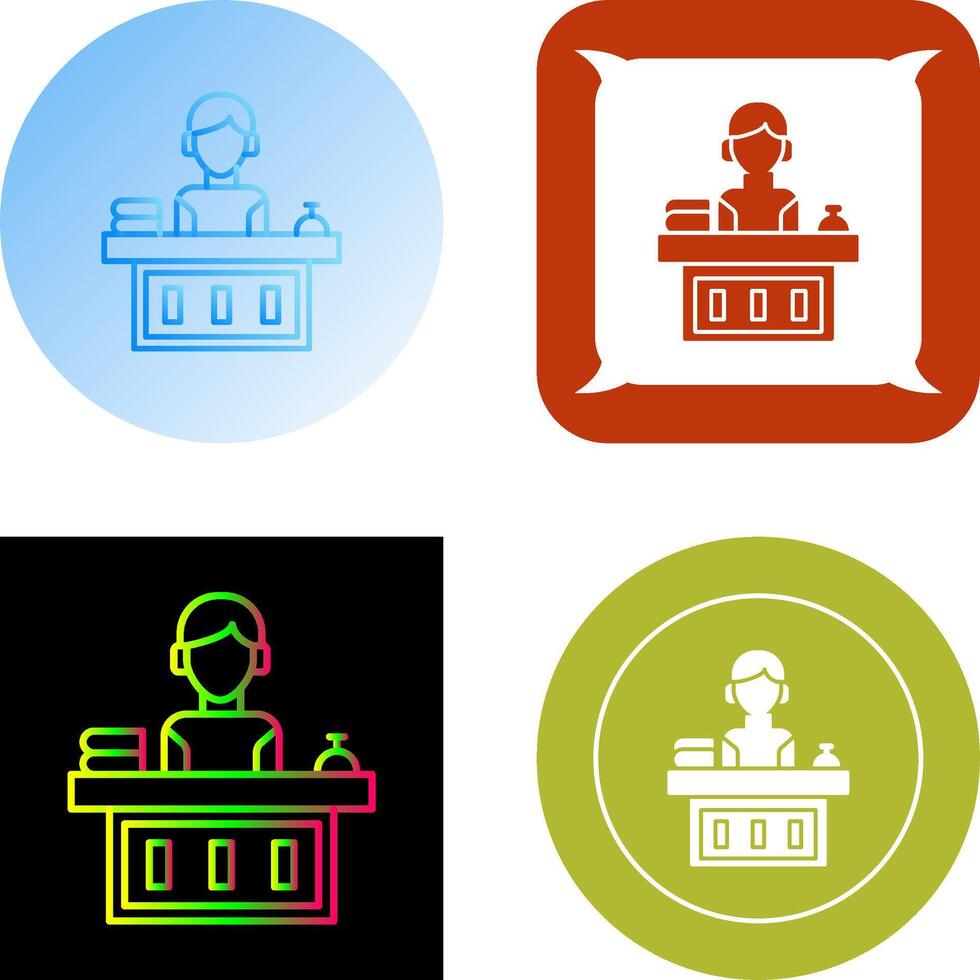 Office Reception Icon Design vector