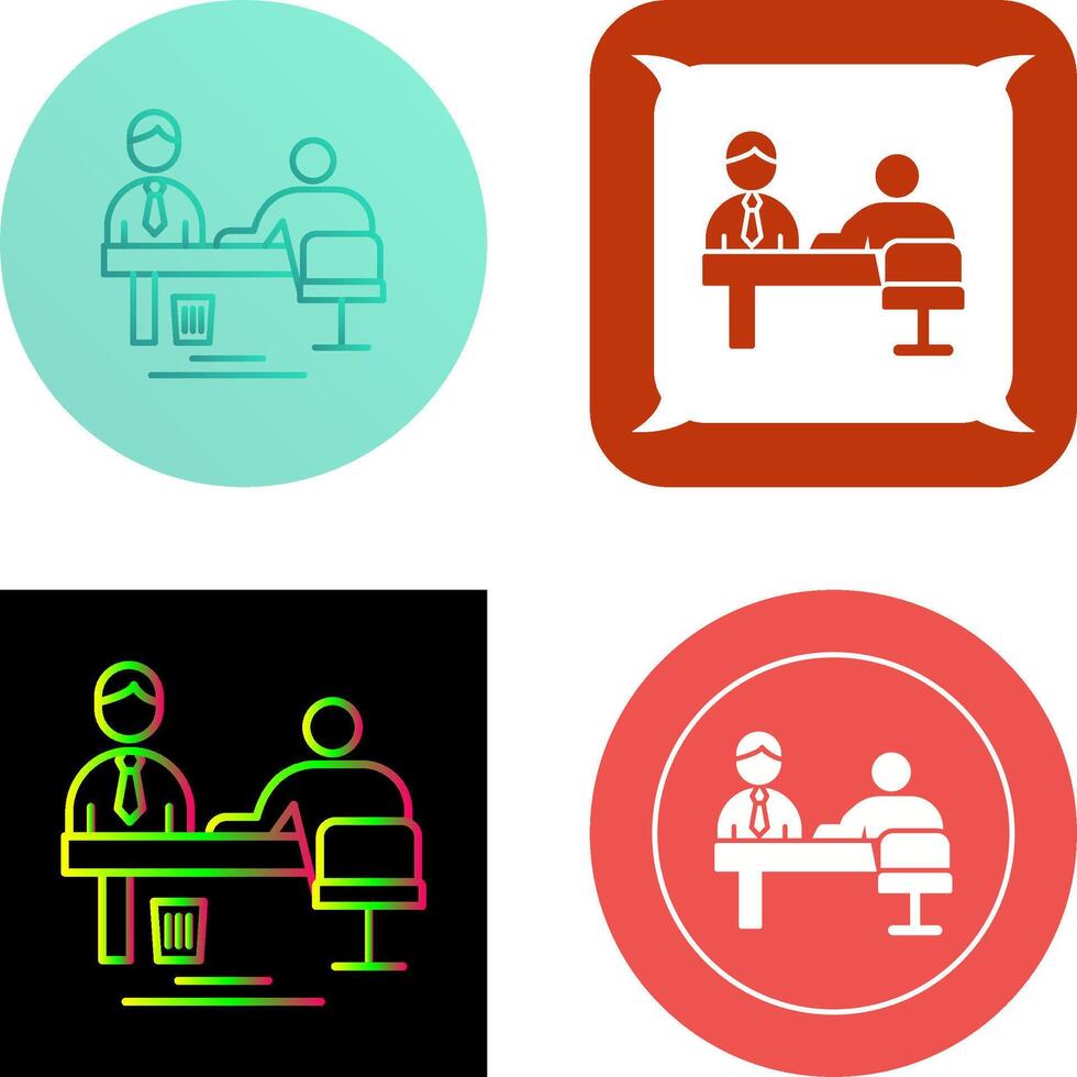 Evaluating work Icon Design vector