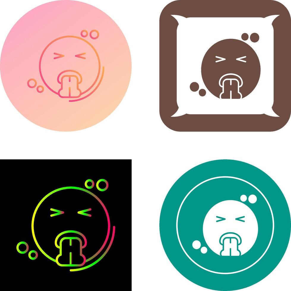 Vomit Icon Design vector