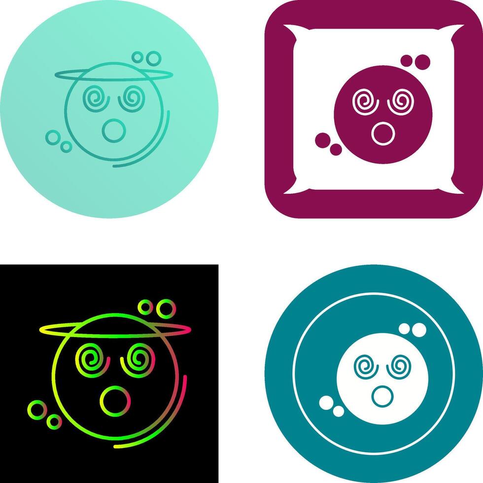 Dizzy Icon Design vector
