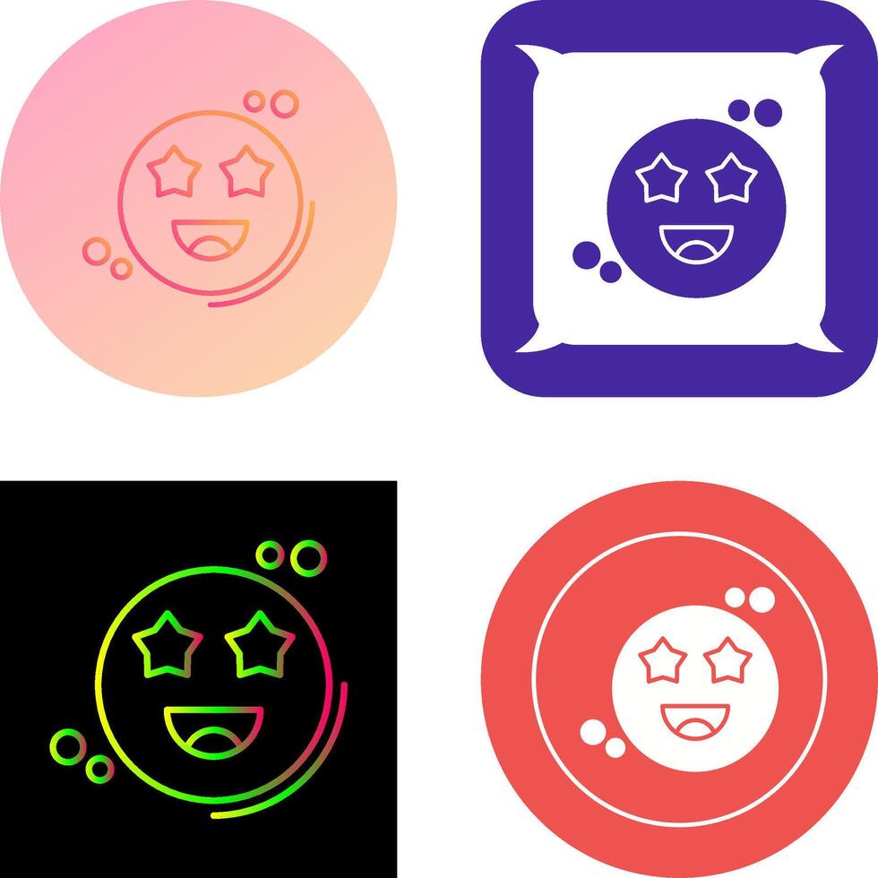 Starstruck Icon Design vector
