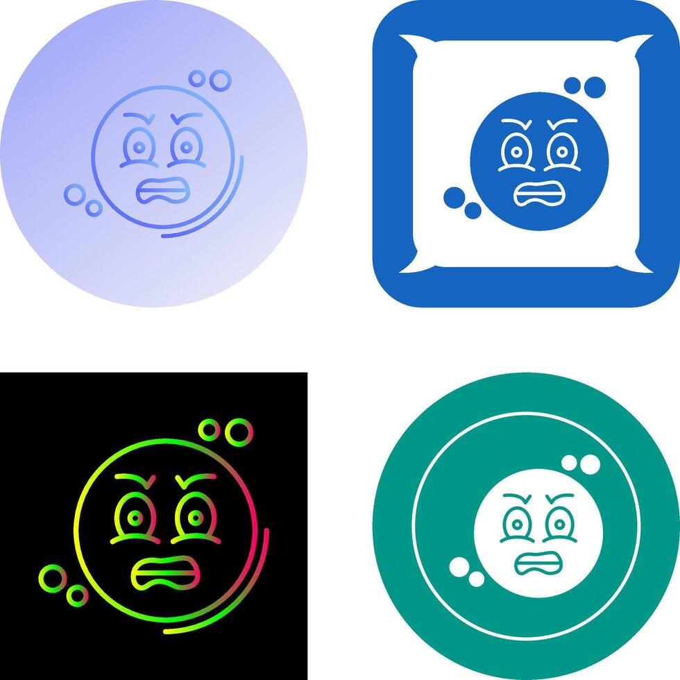 Angry Icon Design vector