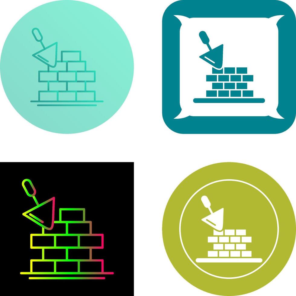 Brickwall Icon Design vector