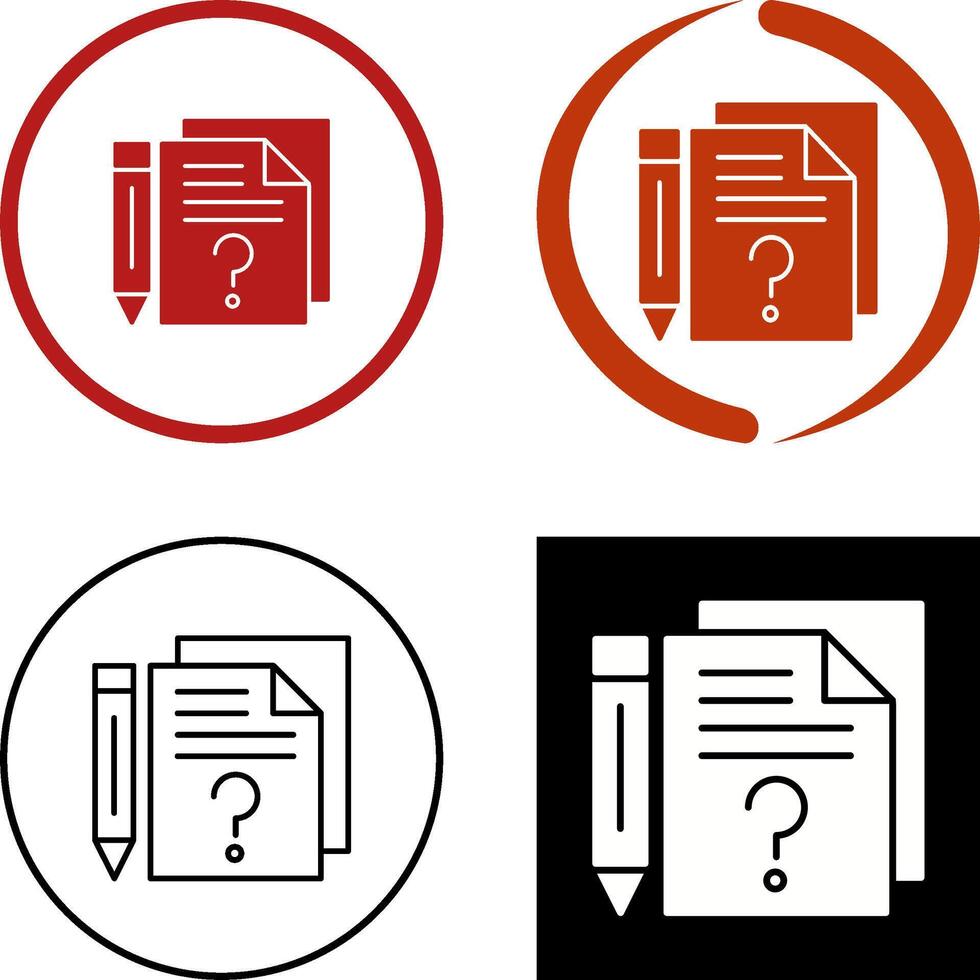 Question Icon Design vector