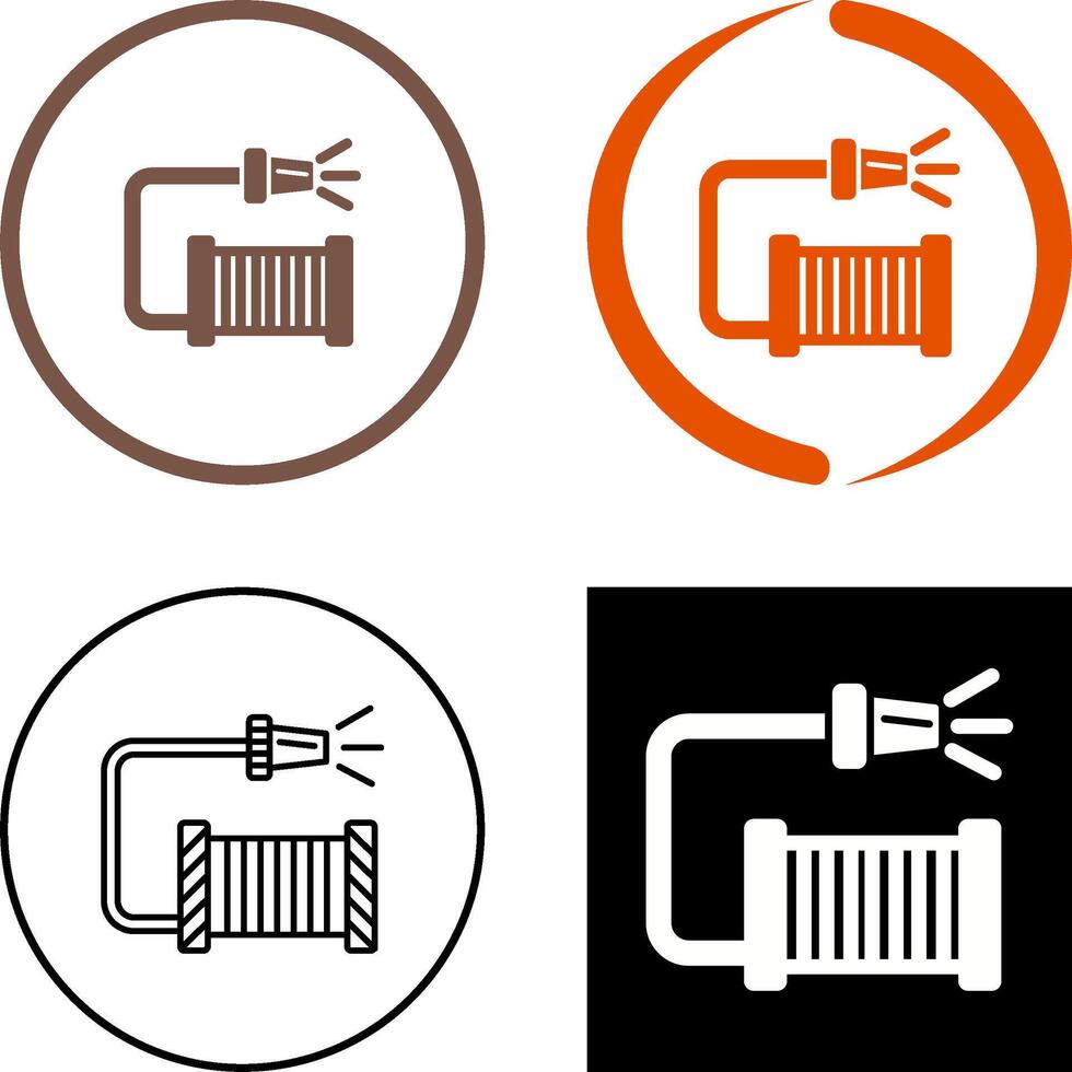 Water Hose Icon Design vector