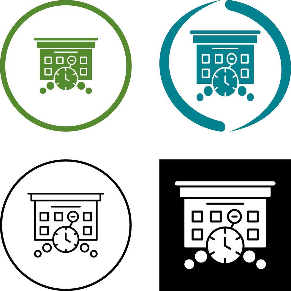 Deadline Icon Design vector