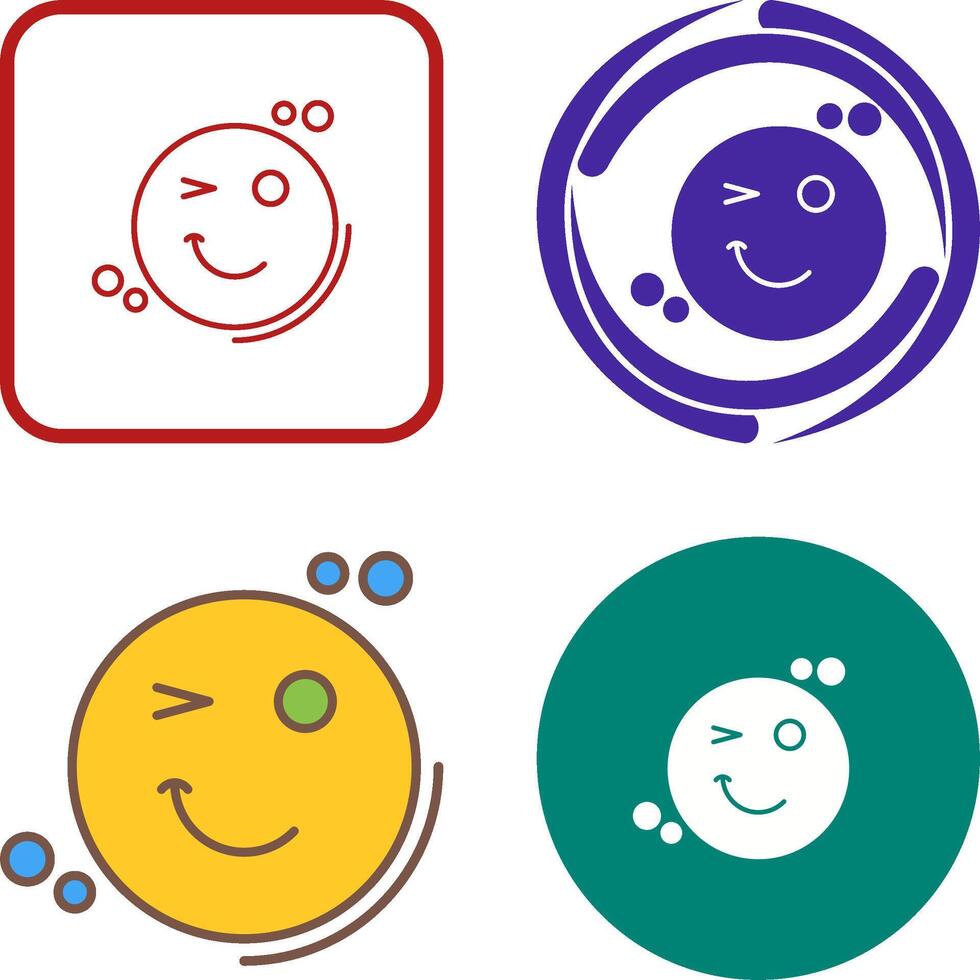 Wink Icon Design vector