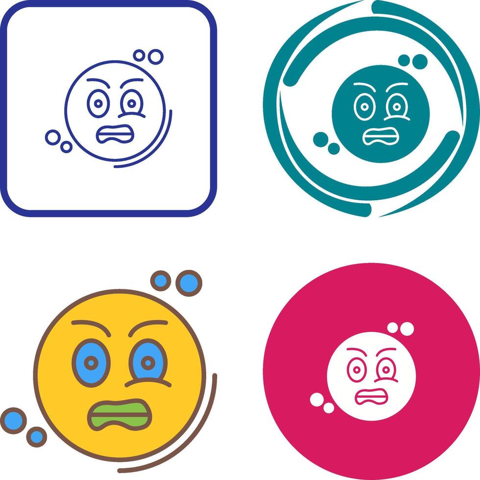 Grimacing Icon Design vector