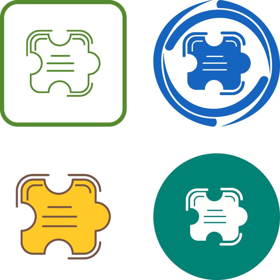 Puzzle Icon Design vector