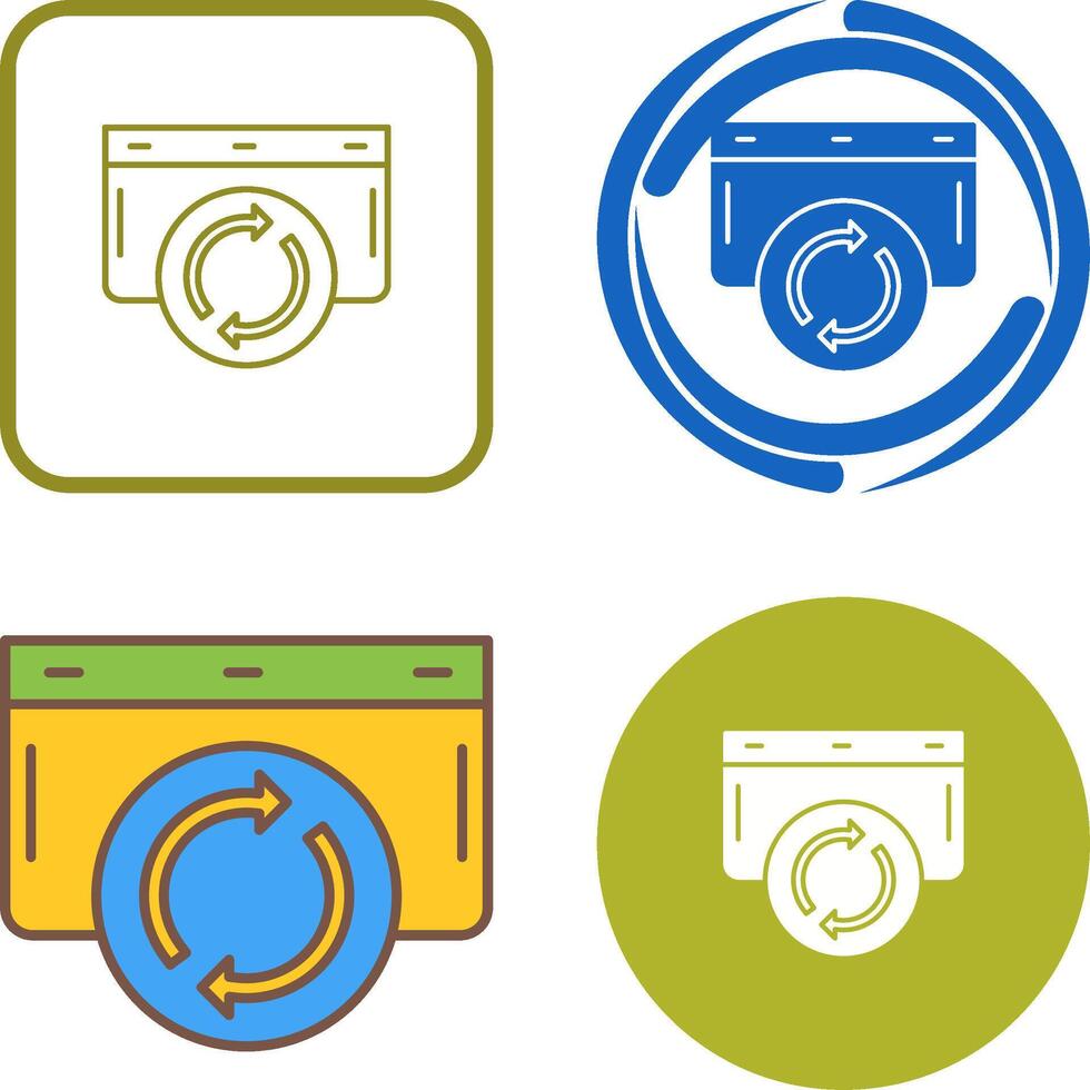 Refresh Icon Design vector