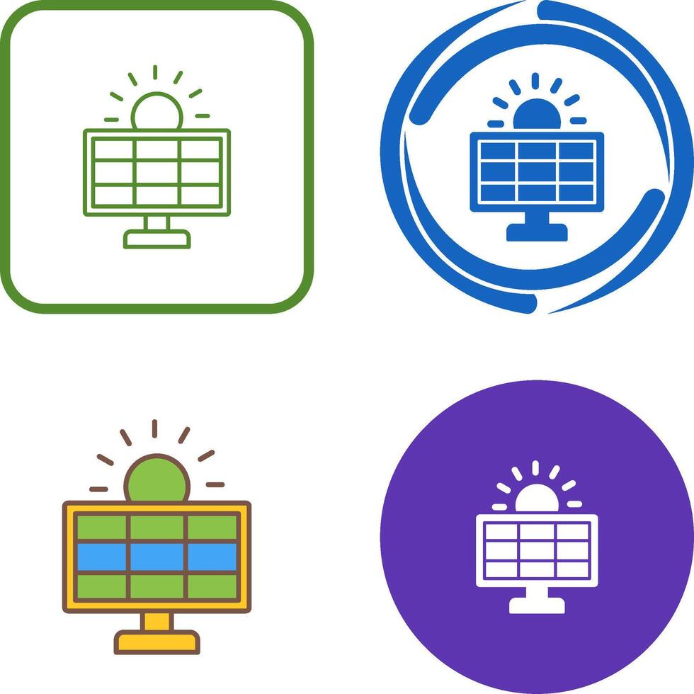 Solar System Icon Design vector