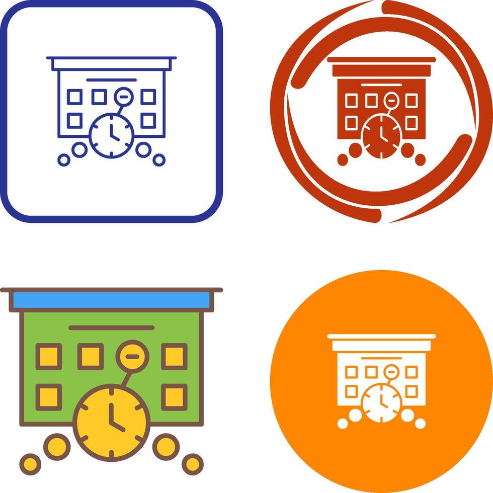 Deadline Icon Design vector