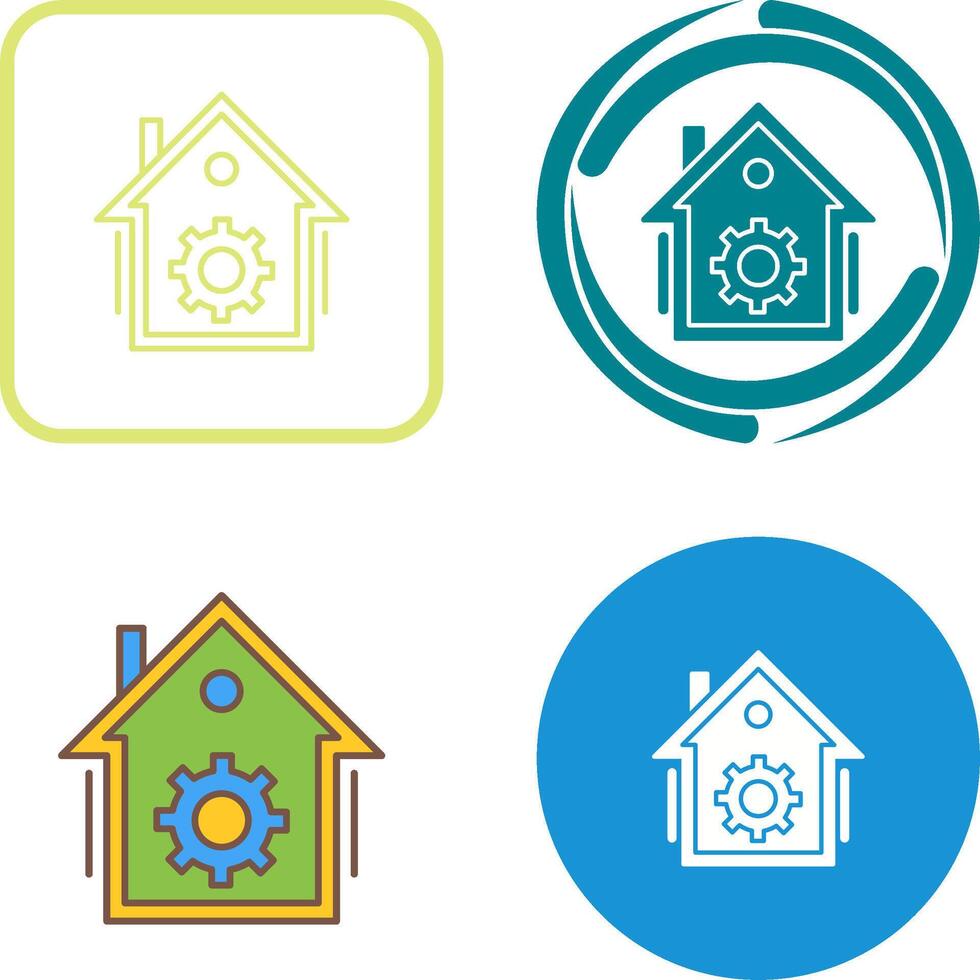 Home Automation Icon Design vector