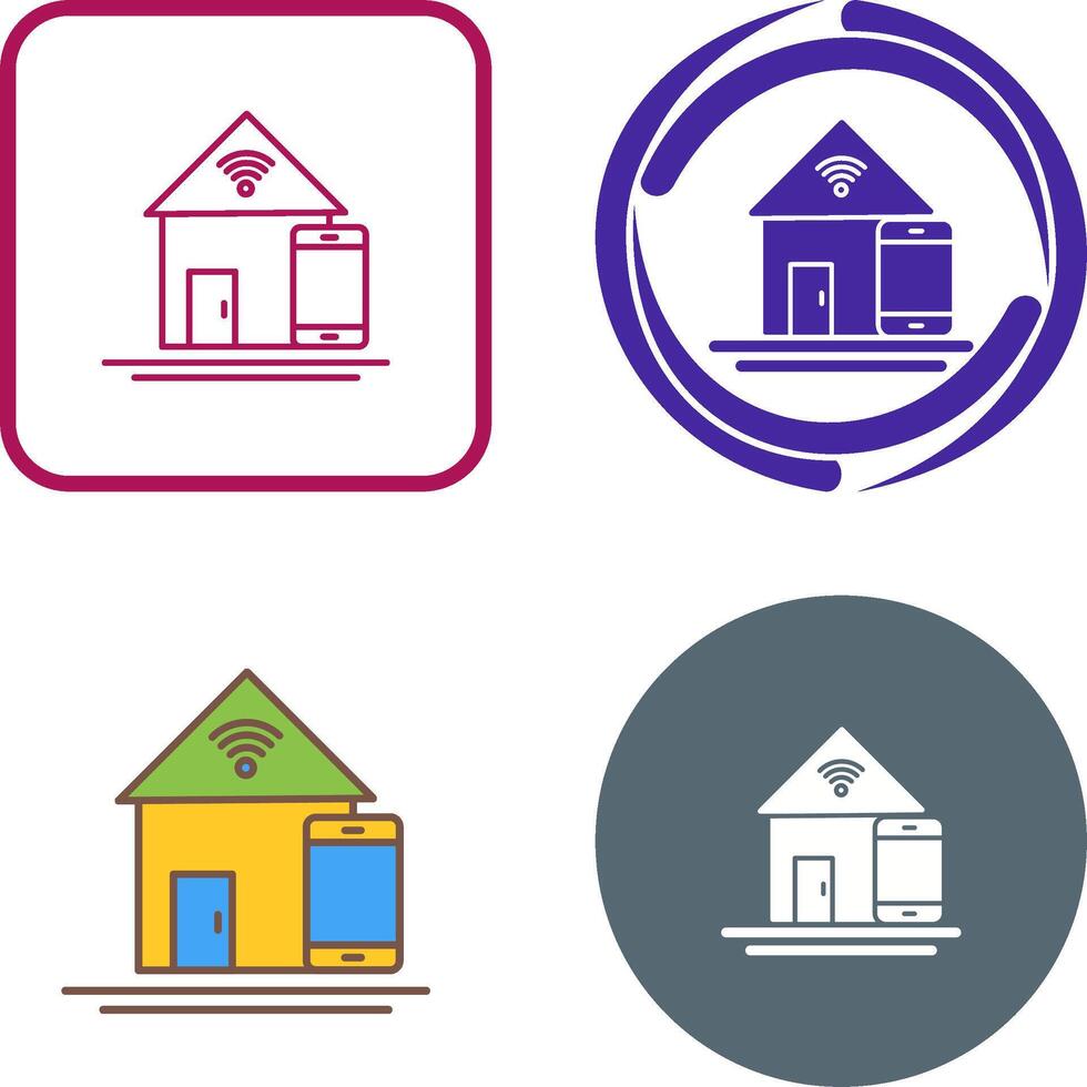Home Automation Icon Design vector