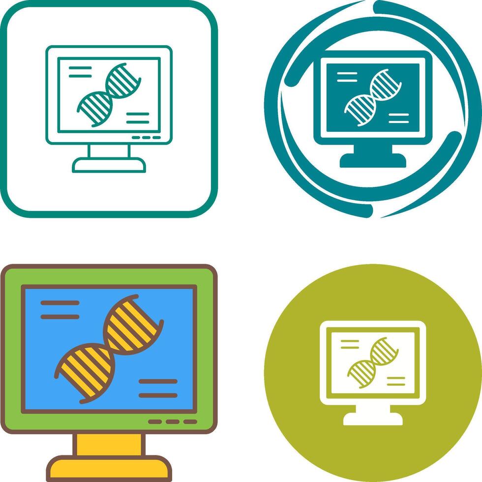 Dna Test Icon Design vector