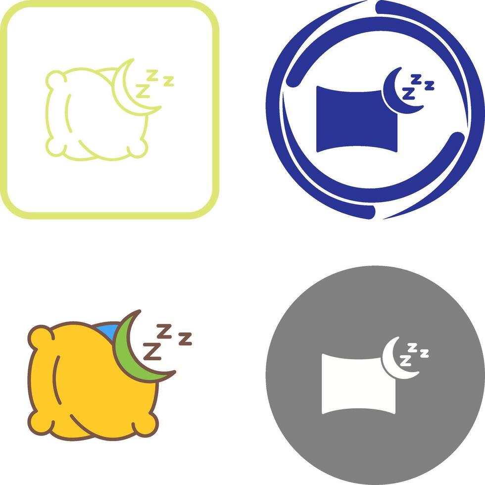 diseño de icono de almohada vector