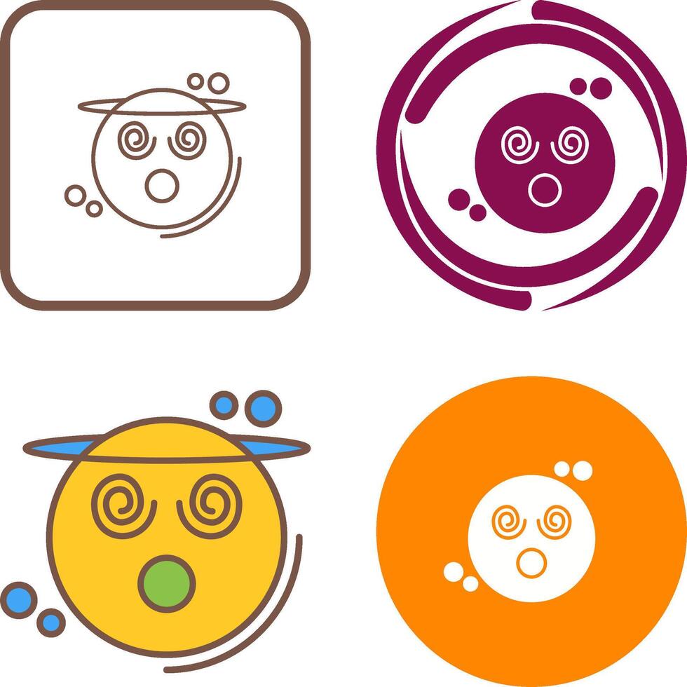 Dizzy Icon Design vector