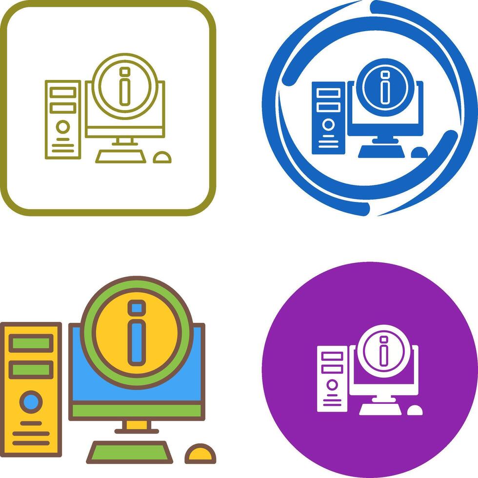 Computer Icon Design vector