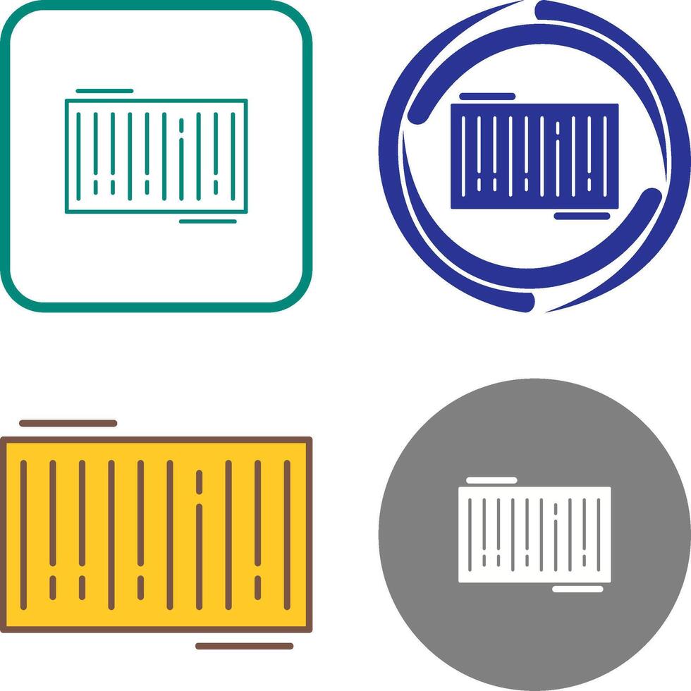 Barcode Icon Design vector