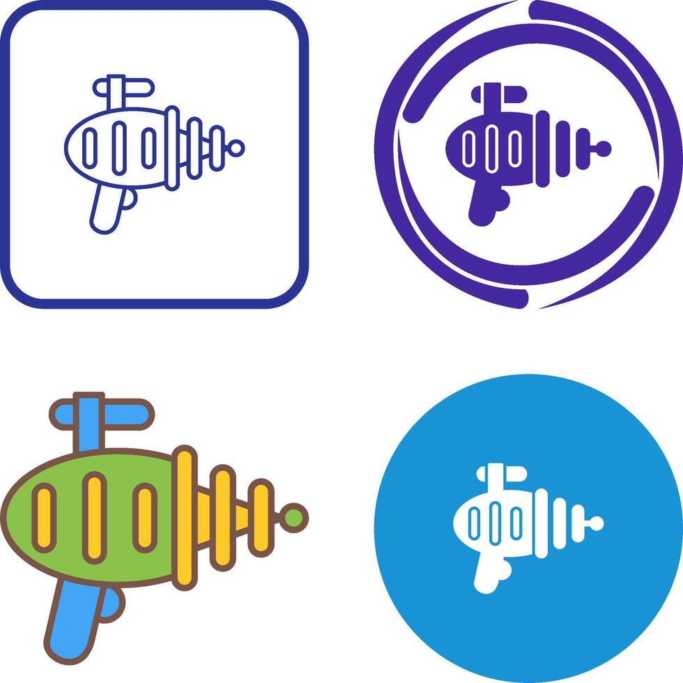 Laser Gun Icon Design vector
