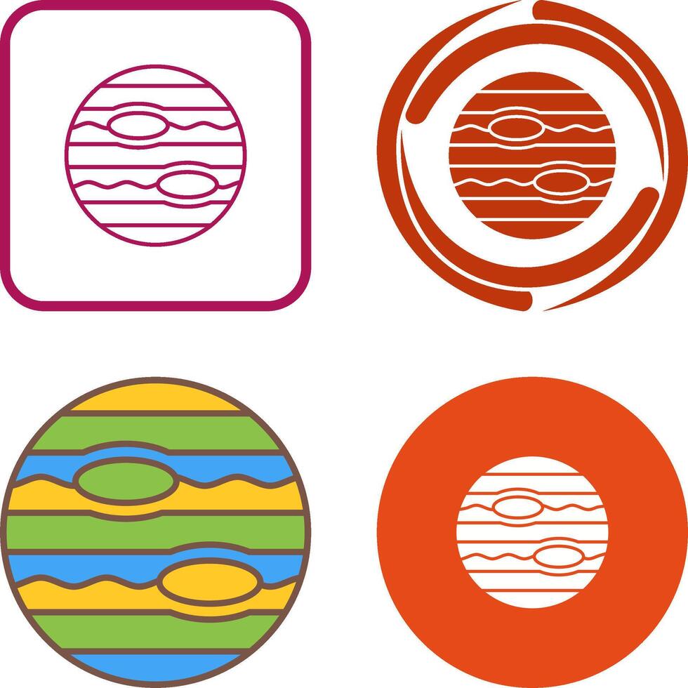 Neptune Icon Design vector
