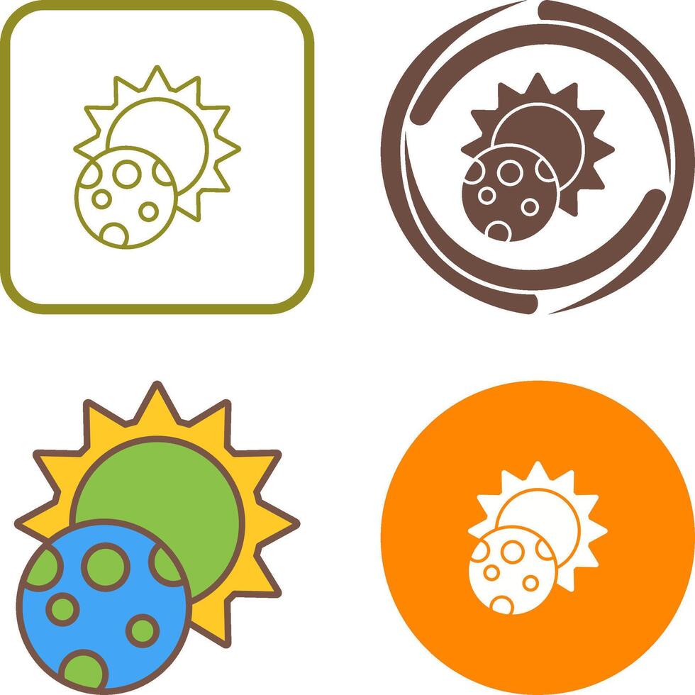Eclipse Icon Design vector