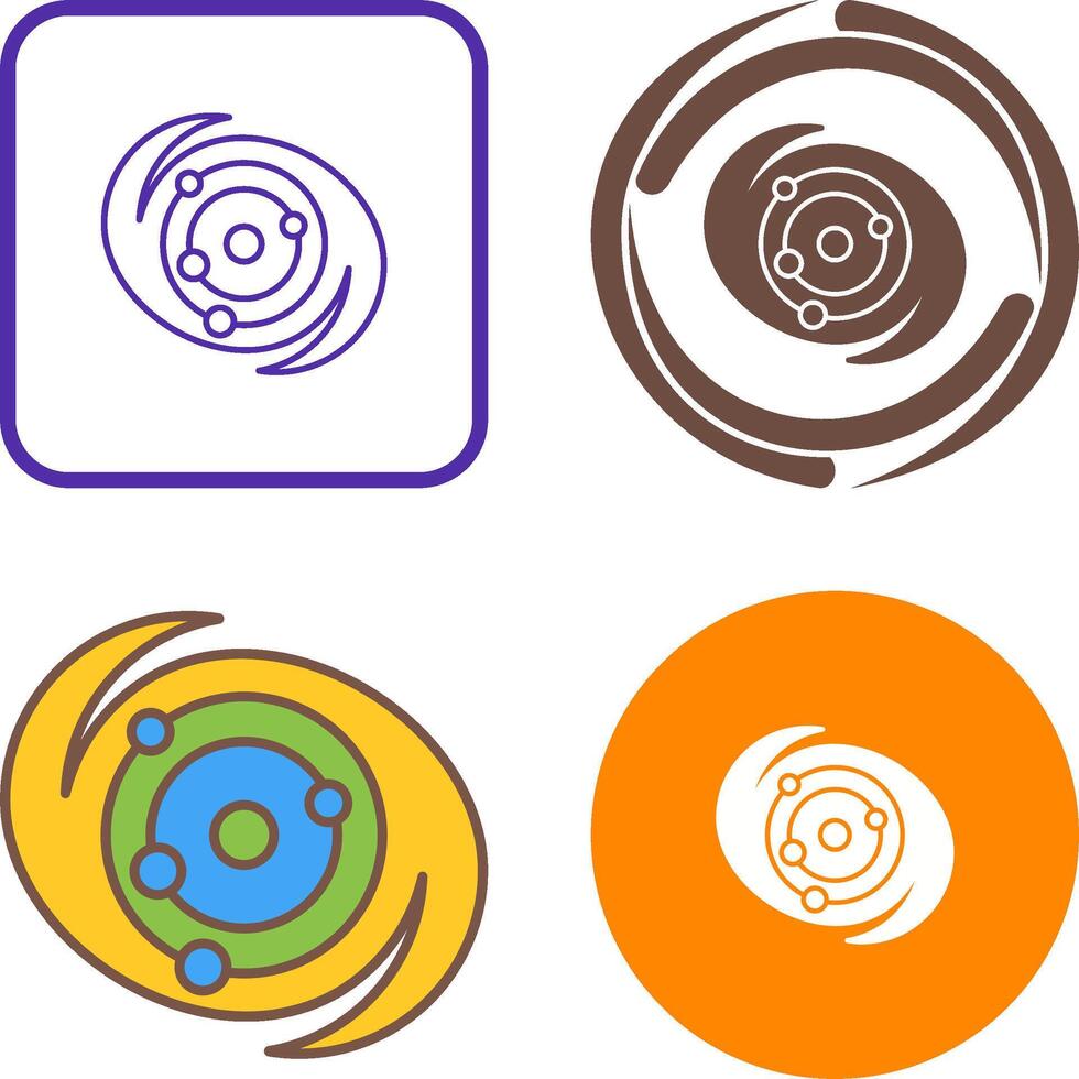 Galaxy Icon Design vector