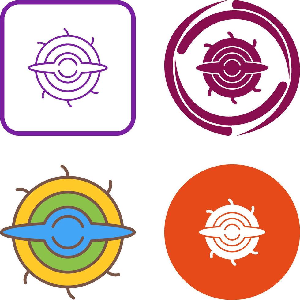 Black Hole Icon Design vector