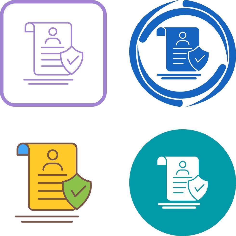 Verified Icon Design vector