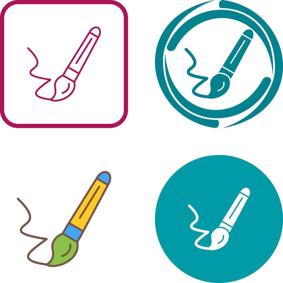 Paint Brush Icon Design vector