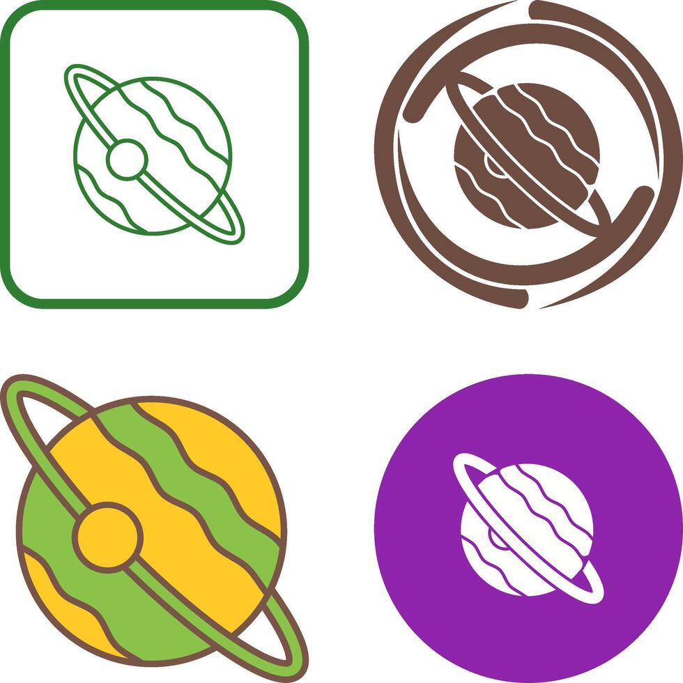 Planet Icon Design vector