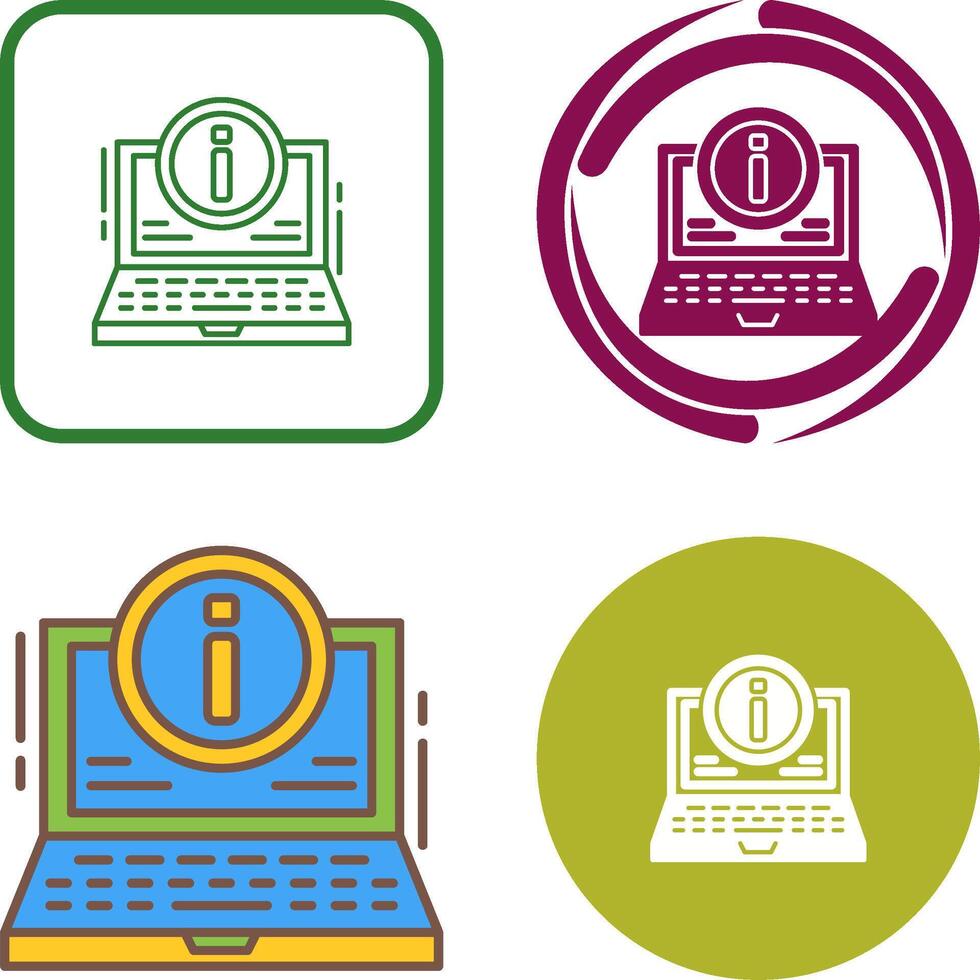 Laptop Icon Design vector