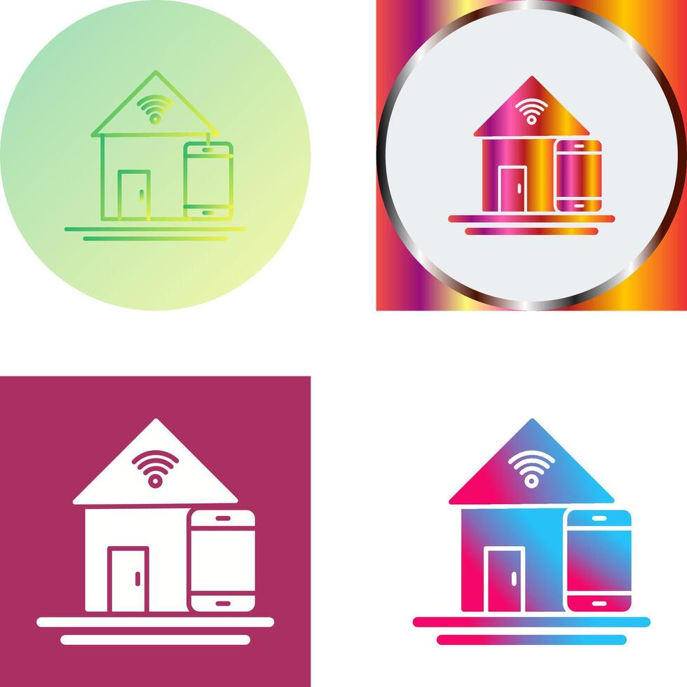 Home Automation Icon Design vector