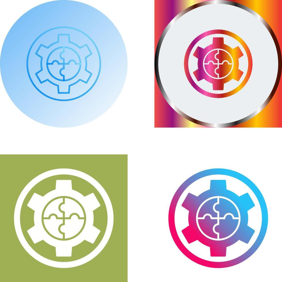 Solution Icon Design vector