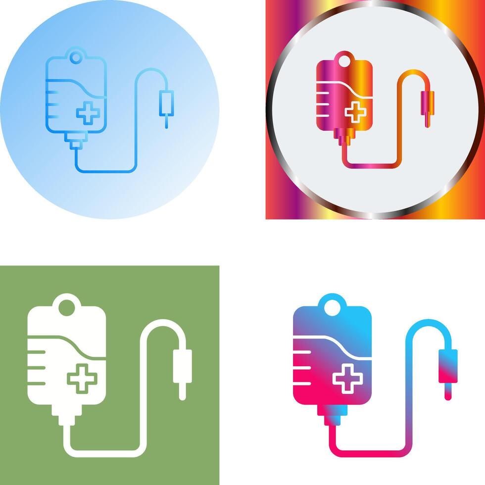 Blood Bag Icon Design vector
